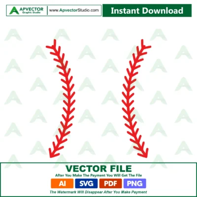 Baseball Stitches SVG Files | Baseball Laces Cut Files | Baseball Stitches Vector Files | Baseball Vector | Baseball Clip Art | CnC Files