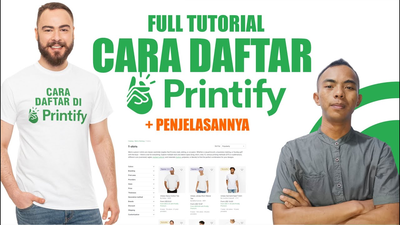 Cara Daftar Printify | Tutorial Etsy | Membuat Akun Printify